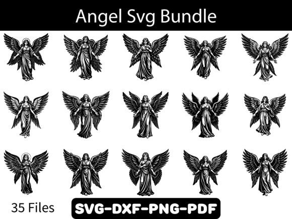 Angel Svg Bundle, Angel Wings Svg