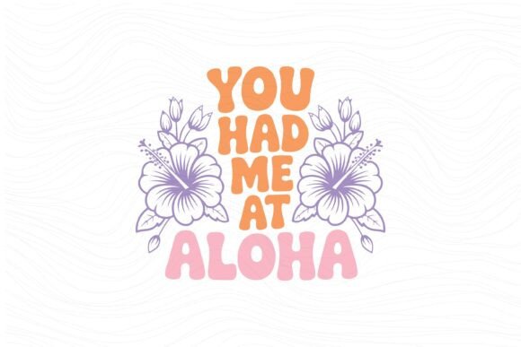 Boho Retro Summer Beach SVG Aloha