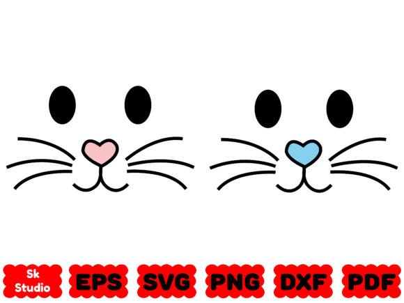 Bunny Faces SVG: Easter Bunny SVG, Bunny