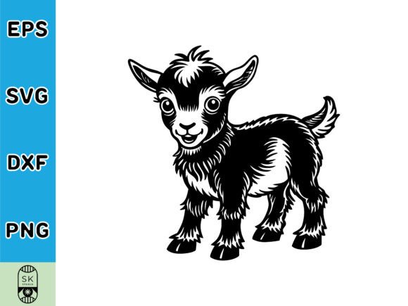 Cute Baby Goat Svg