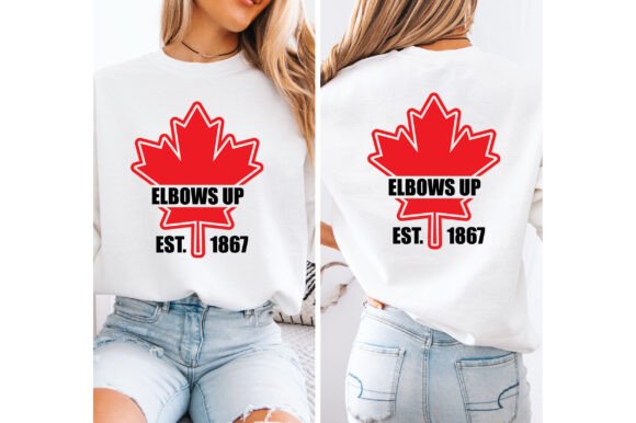 Elbows Up Canada Svg T Shirt Design