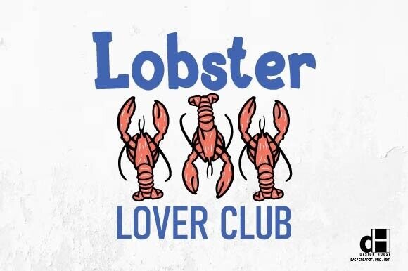 Summer Beach Lobster Doodle SVG PNG
