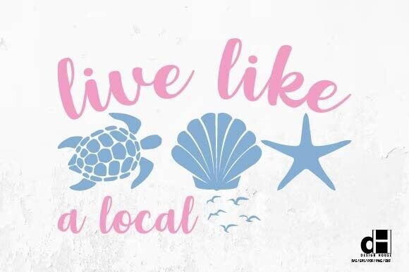 Summer Beach Turtle Doodle SVG PNG